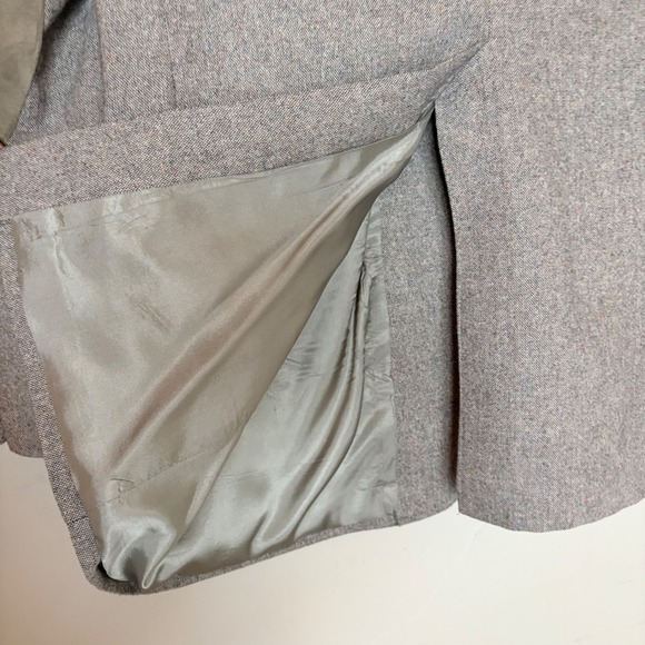 Vintage Circle S Ranch Western Wear Wool Suede Blazer Sport Coat 42L Elbow patch - Picture 14 of 16